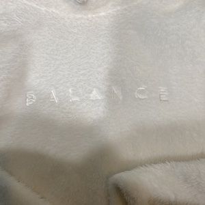 Balance athletica white cropped sweatshirt